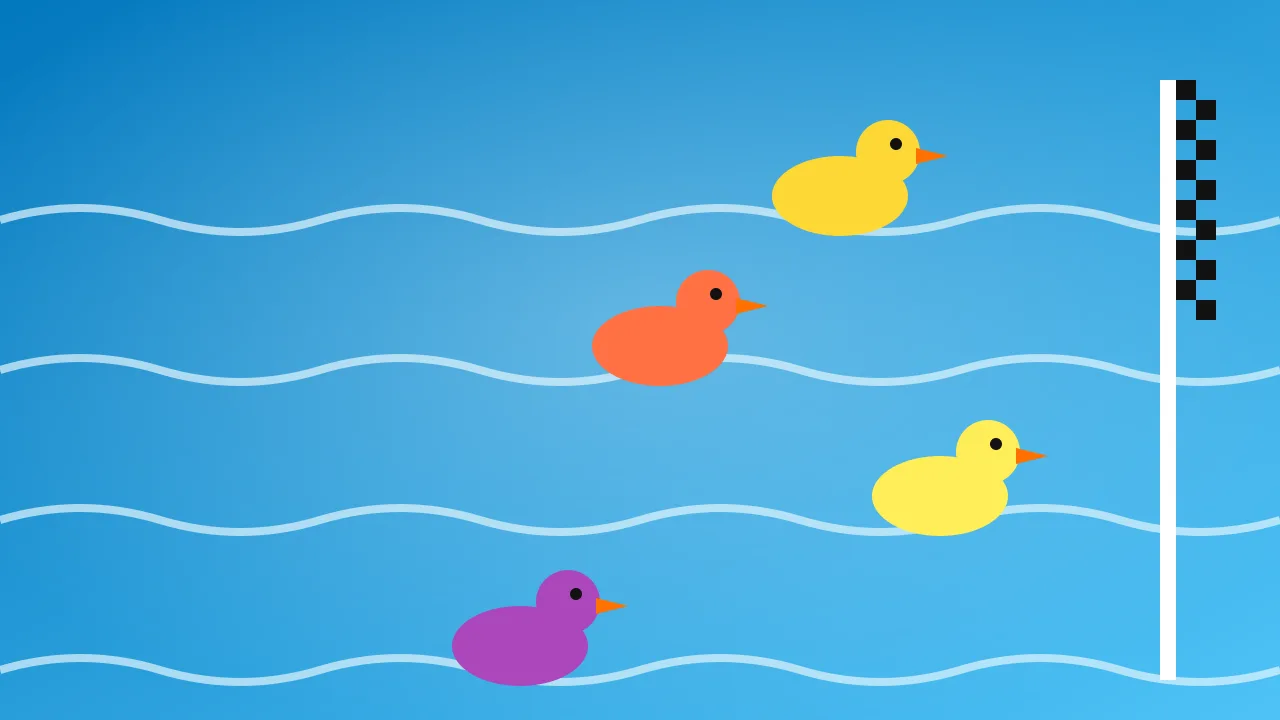 Duck Race game on Diamond99